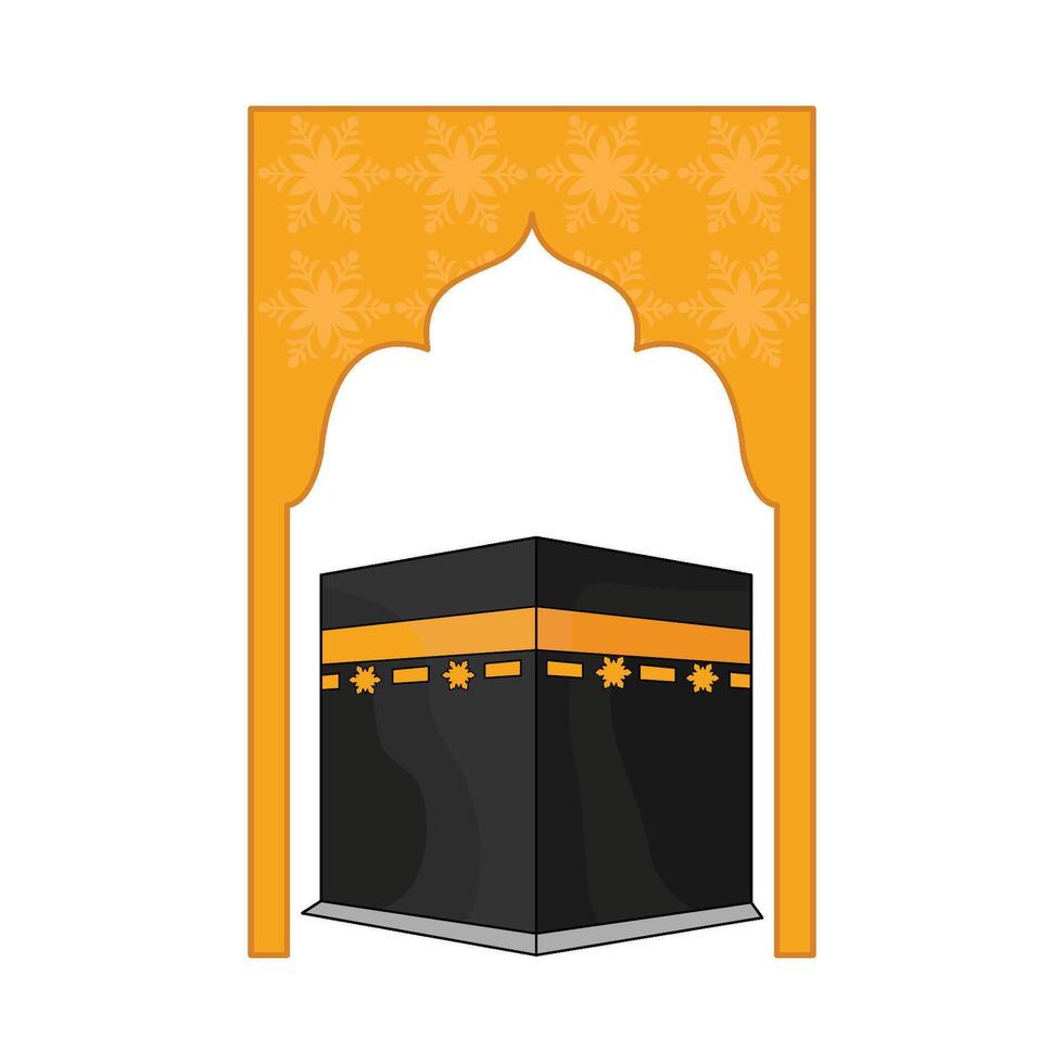 illustration de kaaba vecteur