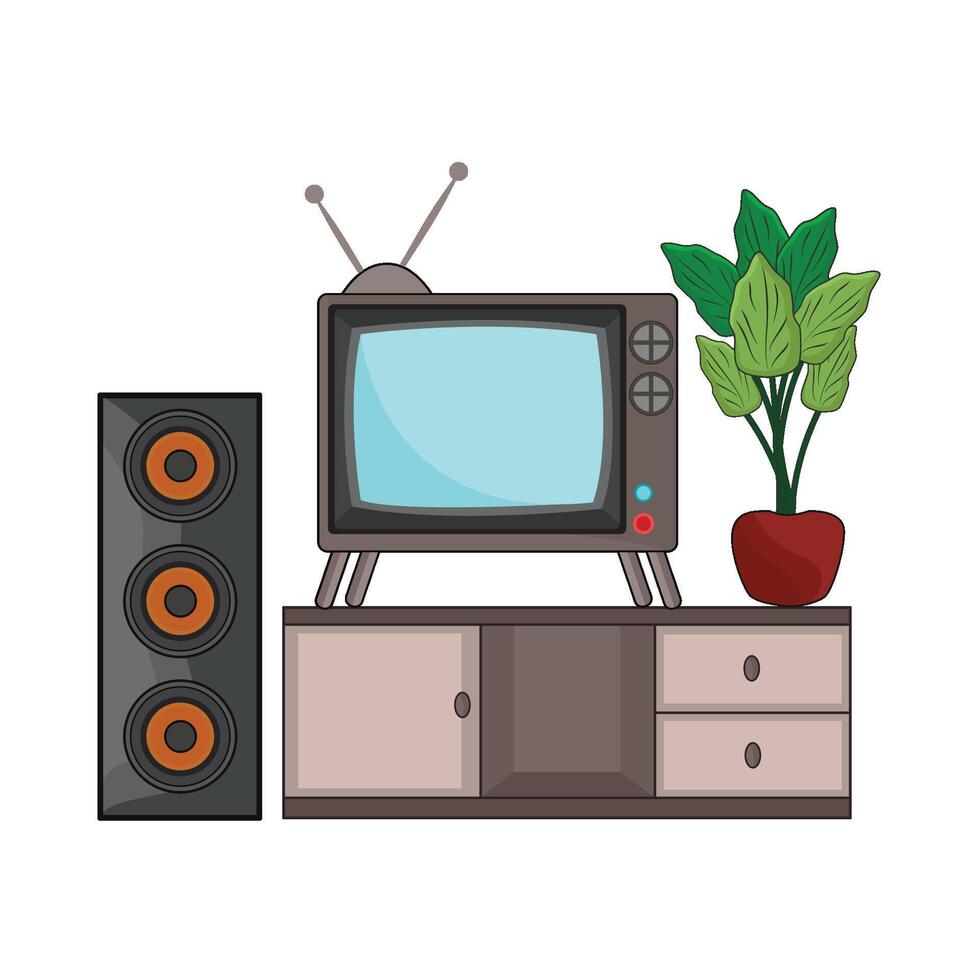 illustration de télévision vecteur