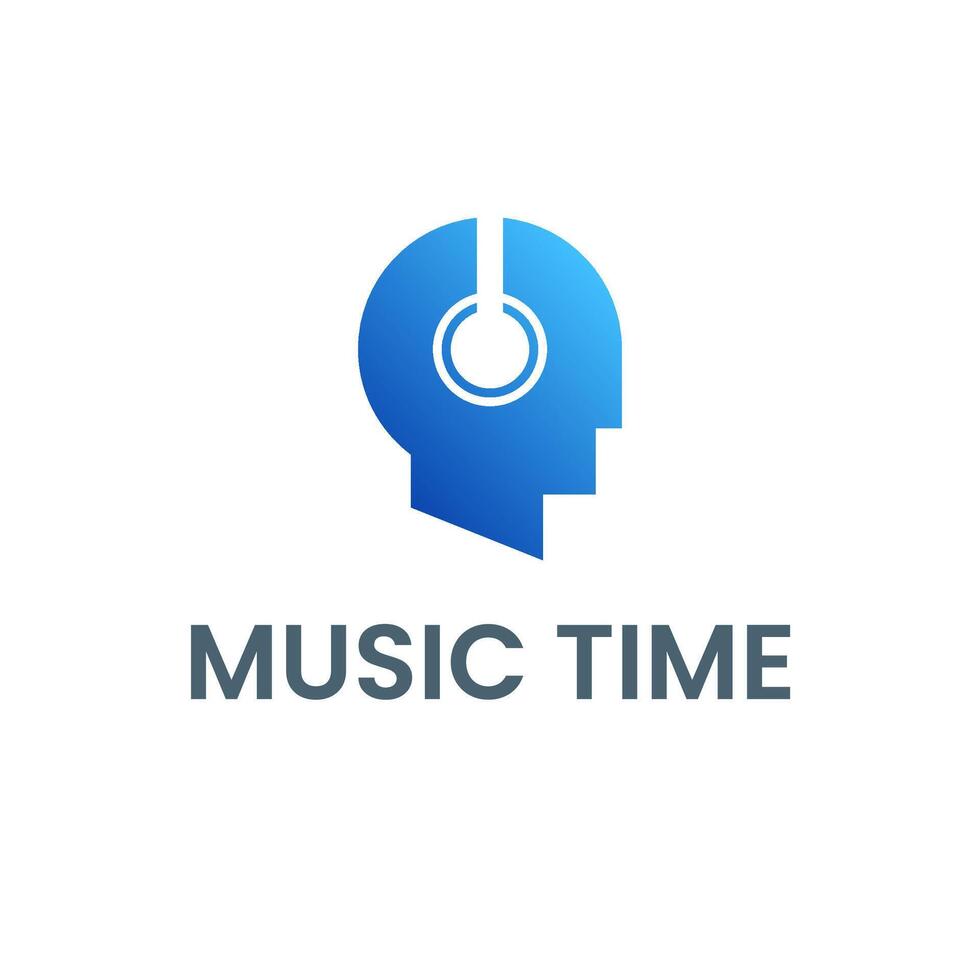 la musique l'audio casque de musique Ecoutez logo vecteur
