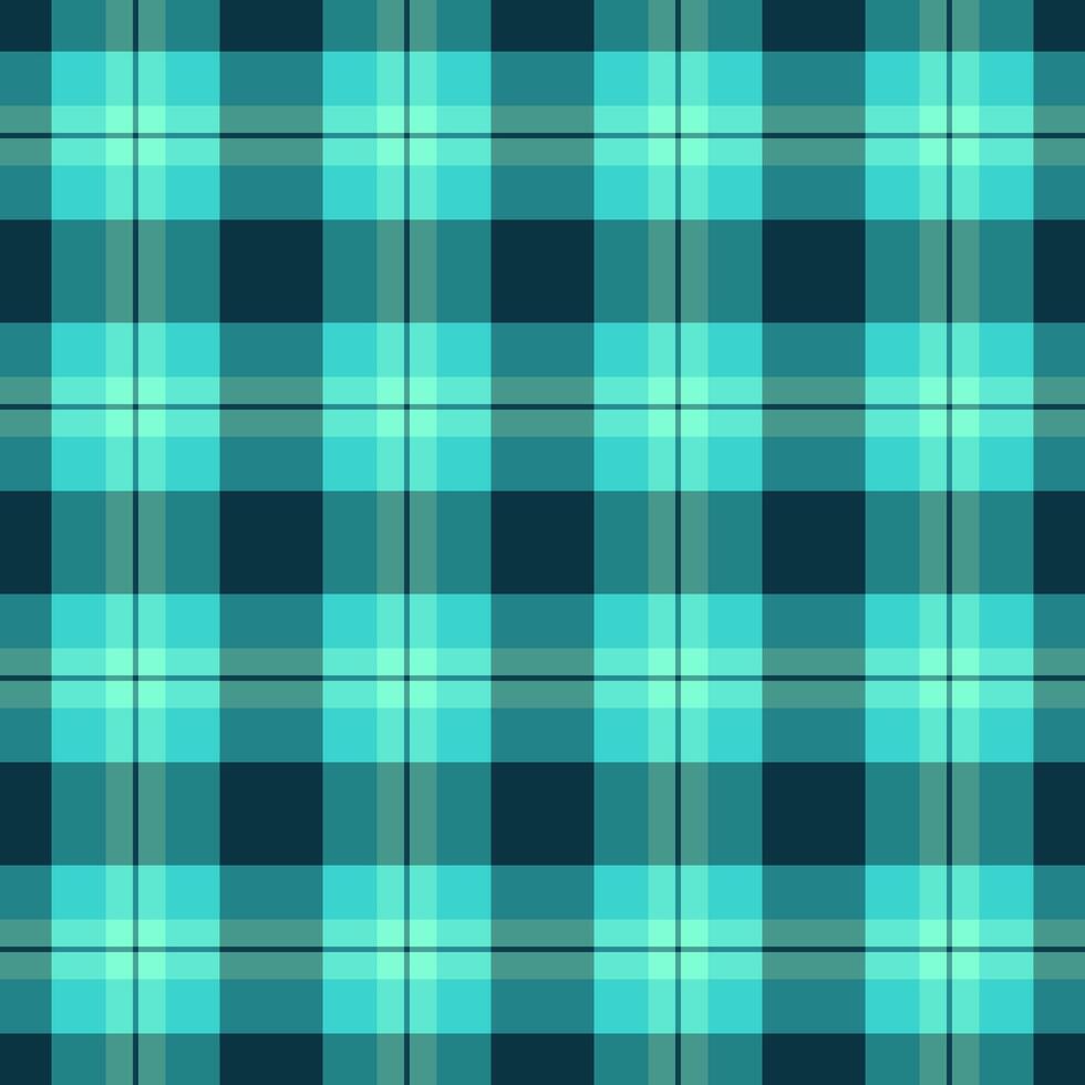 Royaume-Uni plaid tartan modèle, couler sans couture texture vérifier. menu en tissu textile Contexte dans sarcelle et cyan couleurs. vecteur