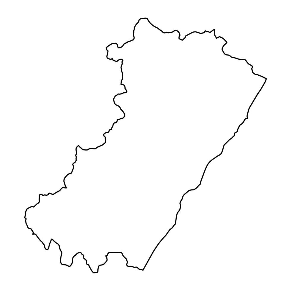 carte de le Province de une castellon, administratif division de Espagne. illustration. vecteur