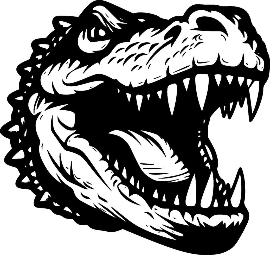 crocodile - haute qualité logo - illustration idéal pour T-shirt graphique vecteur
