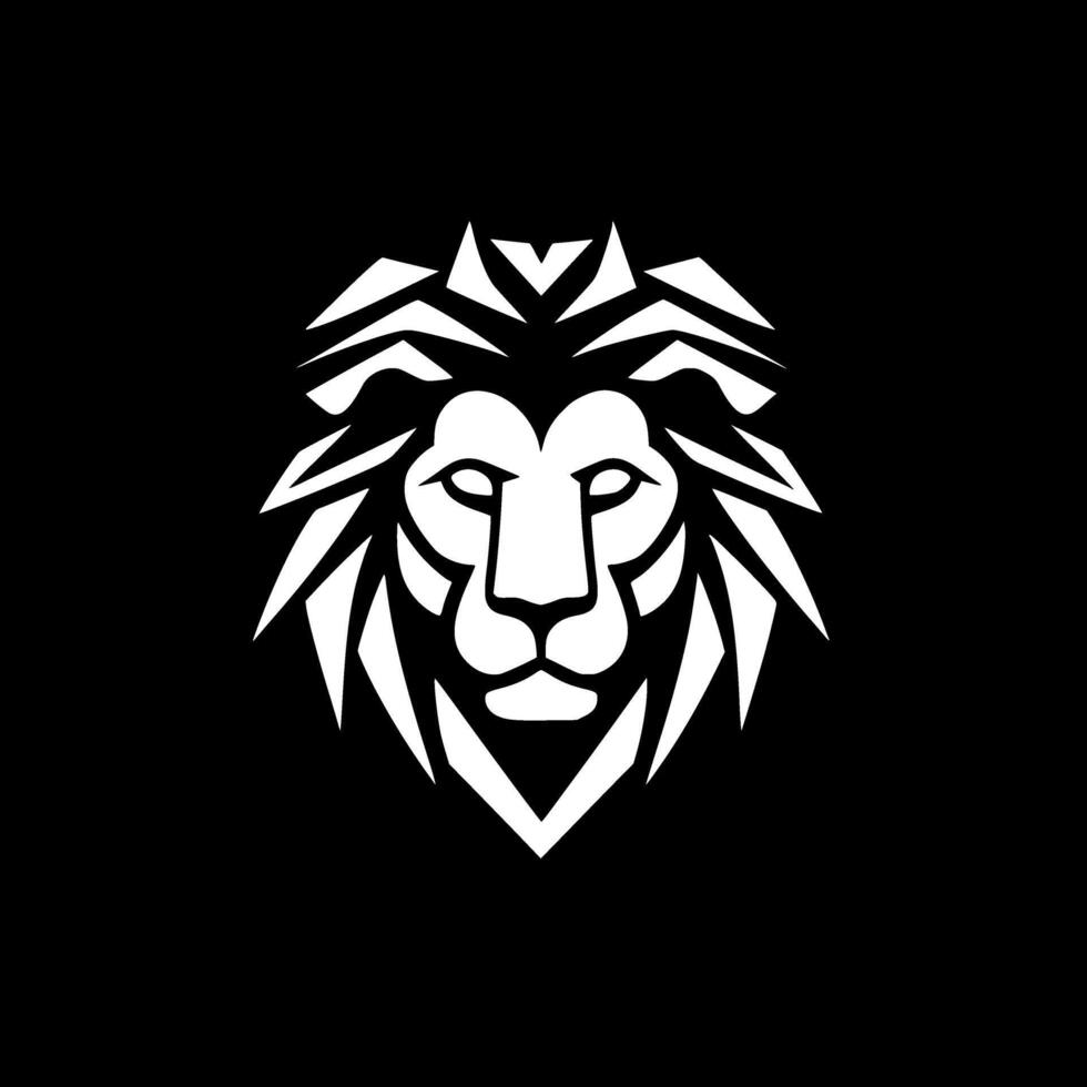 lion, noir et blanc illustration vecteur