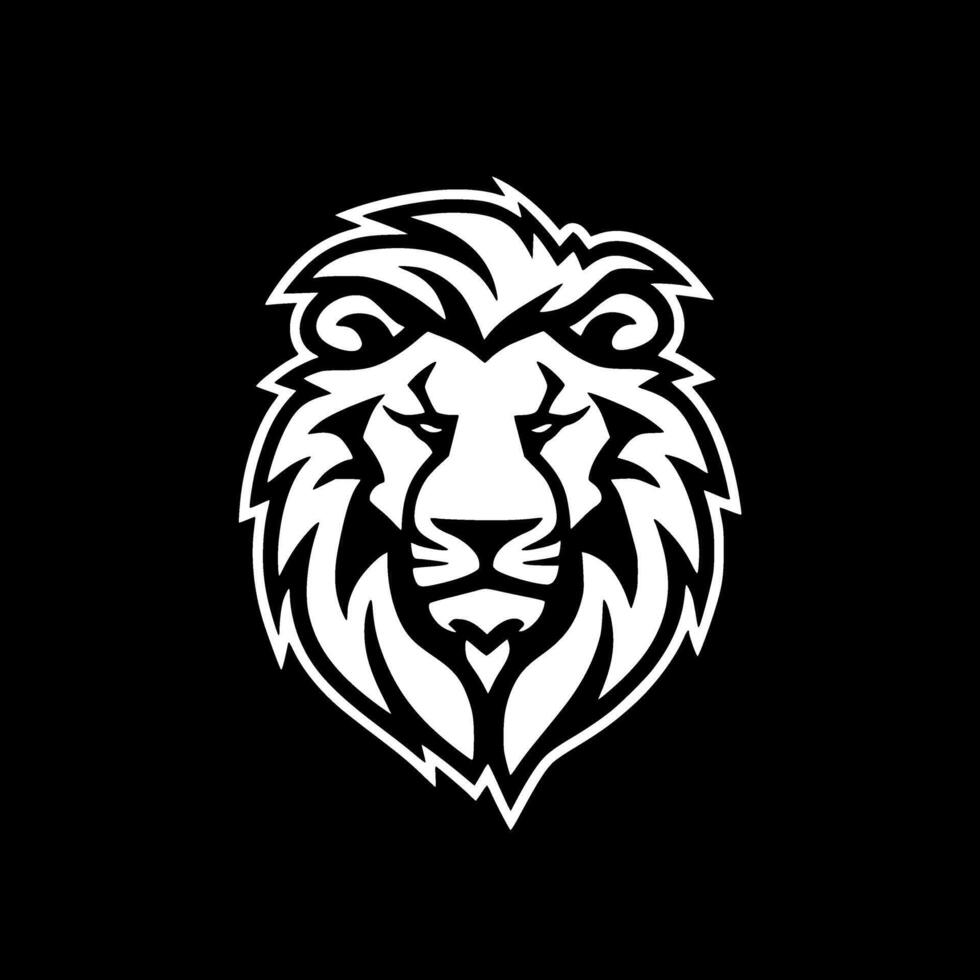 Lion - minimaliste et plat logo - illustration vecteur