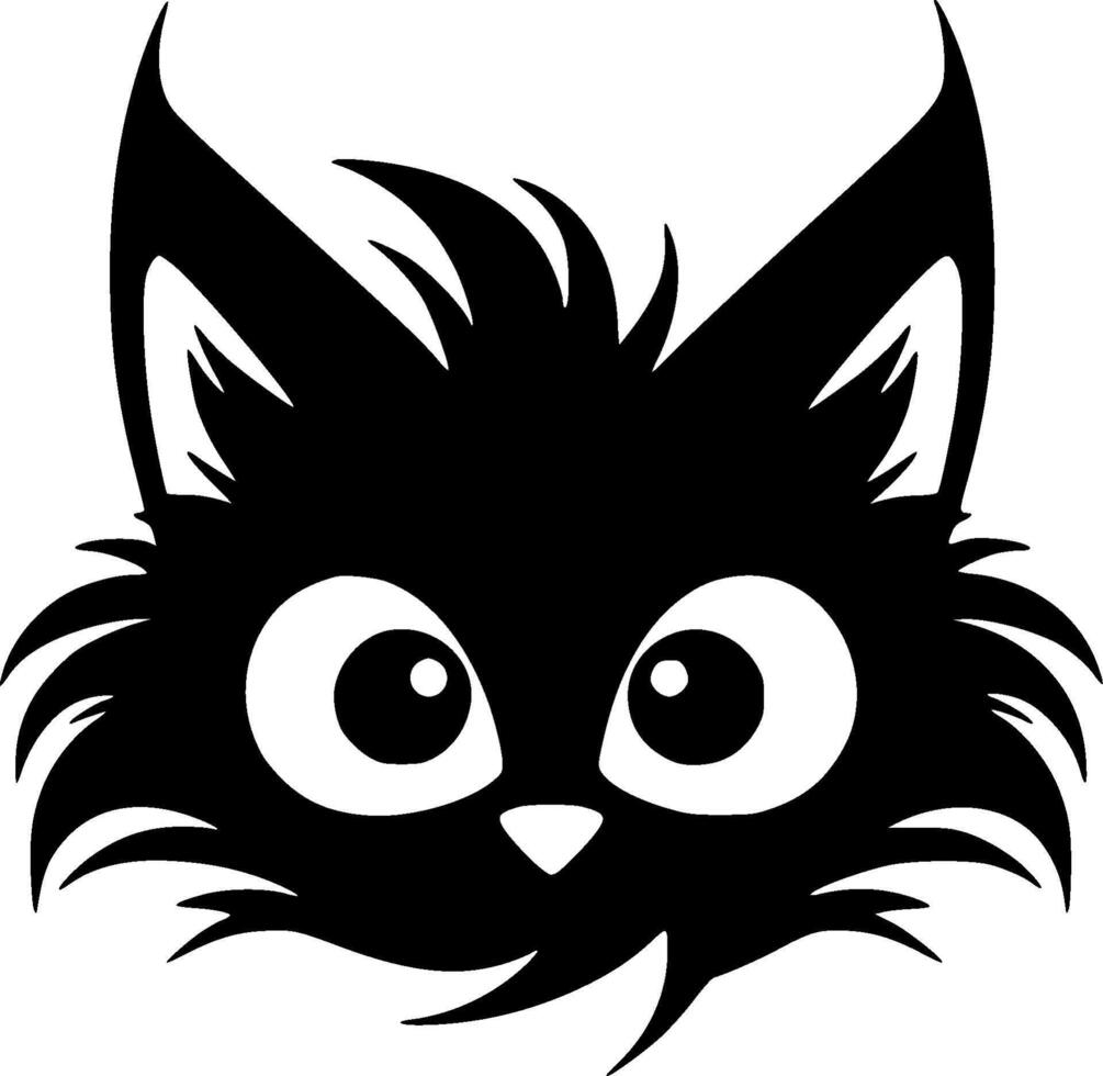 chat - minimaliste et plat logo - illustration vecteur