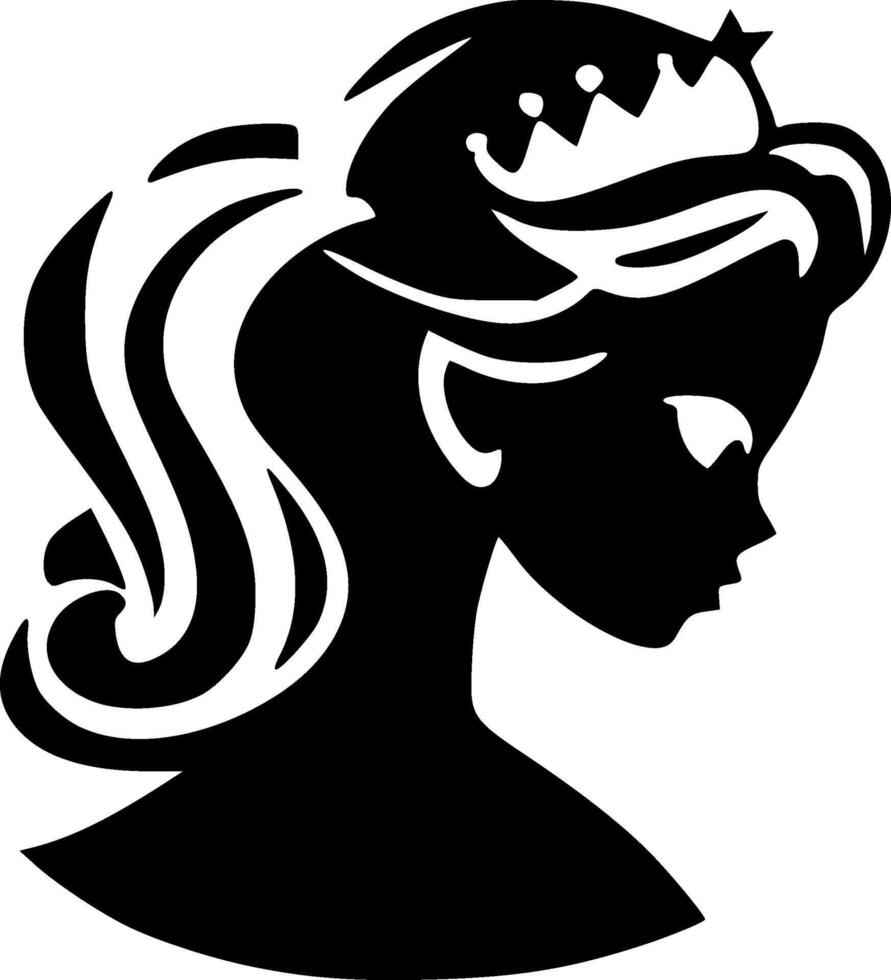 Princesse - haute qualité logo - illustration idéal pour T-shirt graphique vecteur