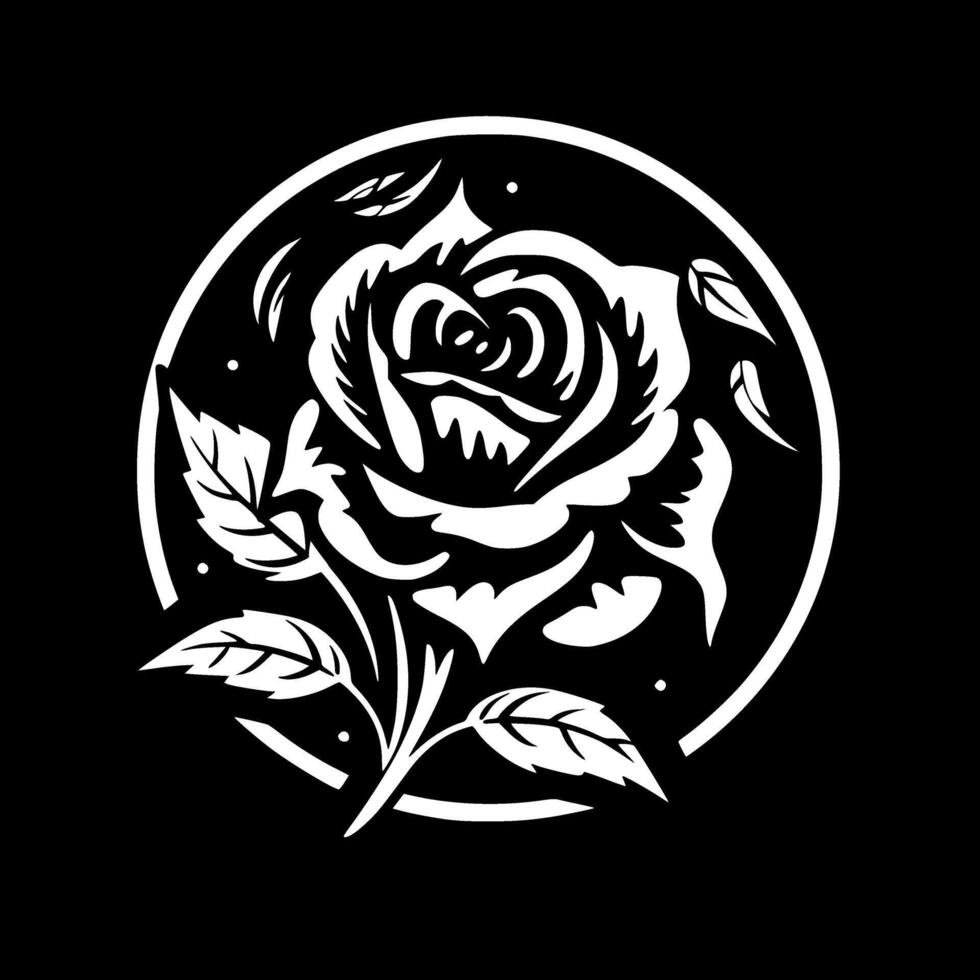 rose, minimaliste et Facile silhouette - illustration vecteur