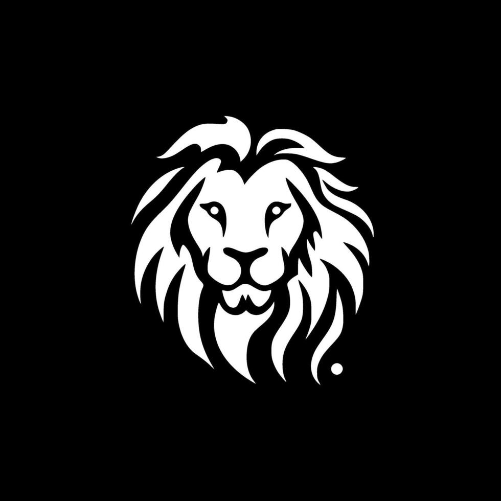 Lion - minimaliste et plat logo - illustration vecteur