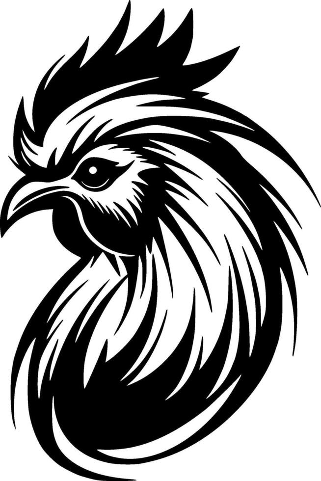 coq - minimaliste et plat logo - illustration vecteur