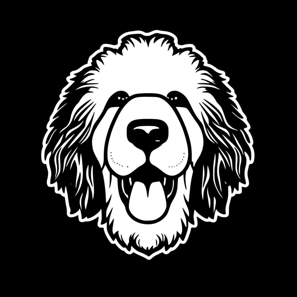 caniche chien - haute qualité logo - illustration idéal pour T-shirt graphique vecteur