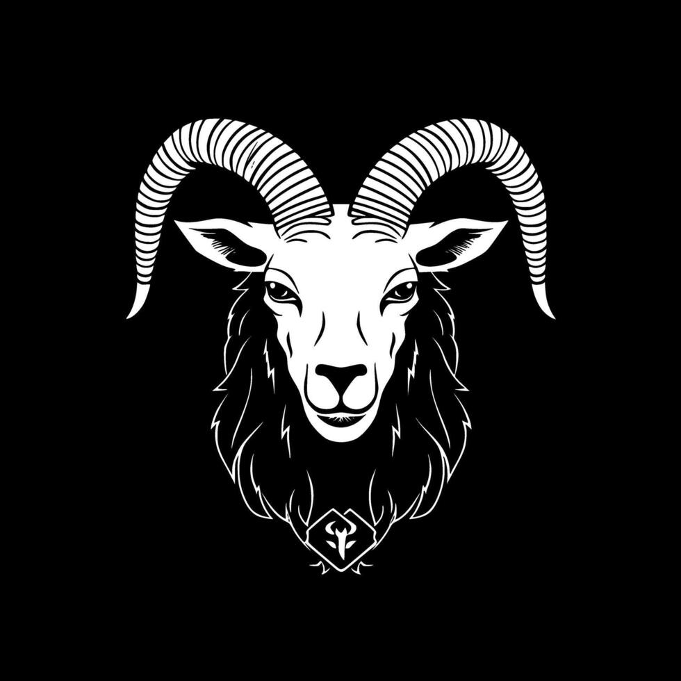 chèvre - haute qualité logo - illustration idéal pour T-shirt graphique vecteur