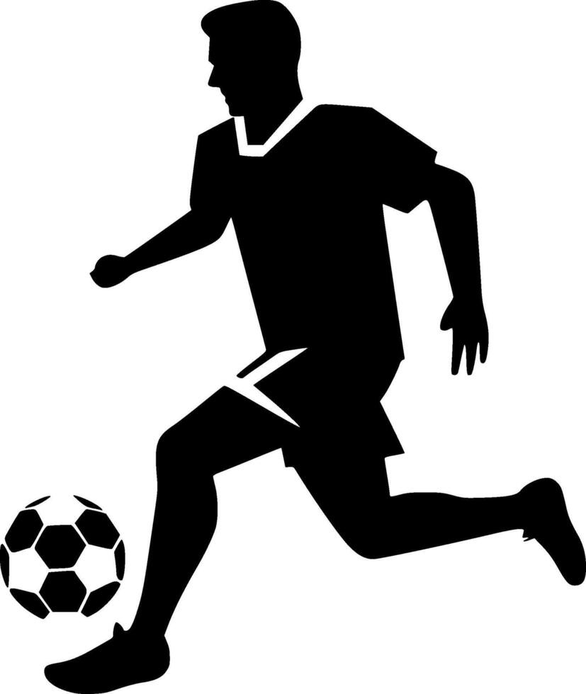 football - minimaliste et plat logo - illustration vecteur