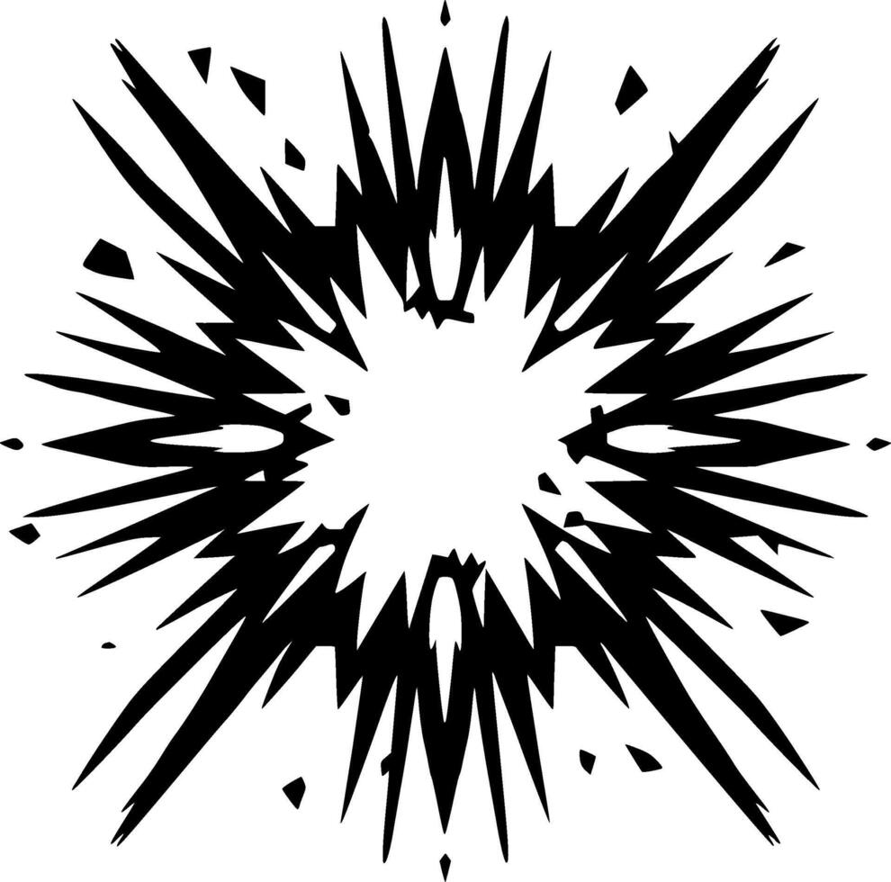 explosion - minimaliste et plat logo - illustration vecteur