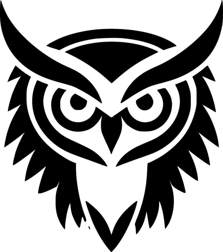 hibou - haute qualité logo - illustration idéal pour T-shirt graphique vecteur