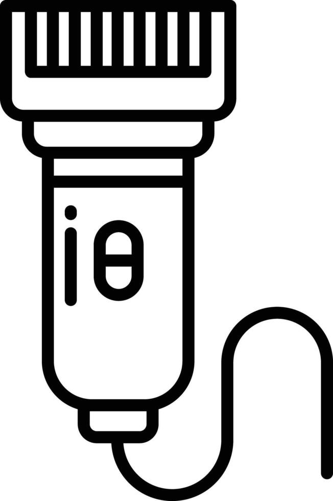 électrique rasoir contour illustration vecteur