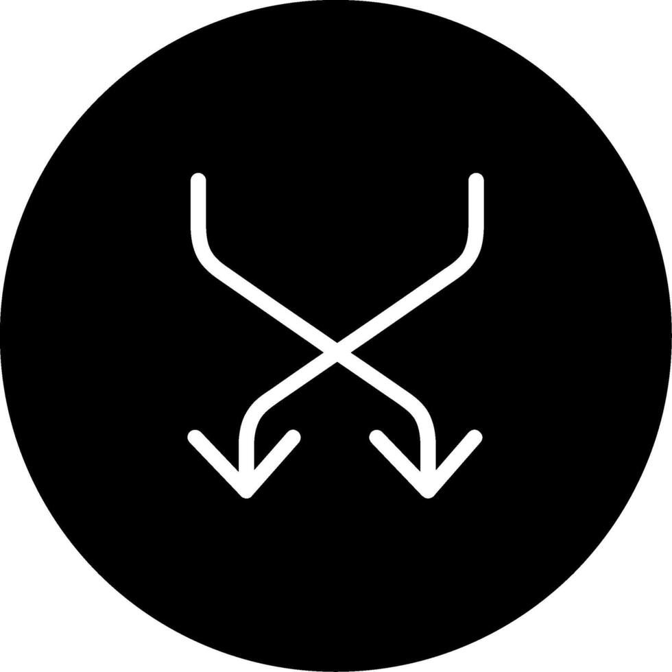 icône de glyphe de mélange vecteur