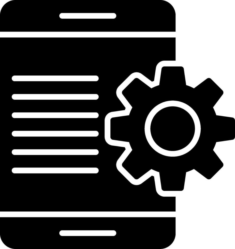 icône de glyphe de développement d'applications vecteur
