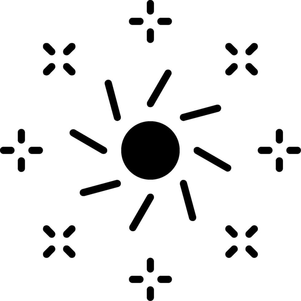 icône de glyphe de lumières vecteur
