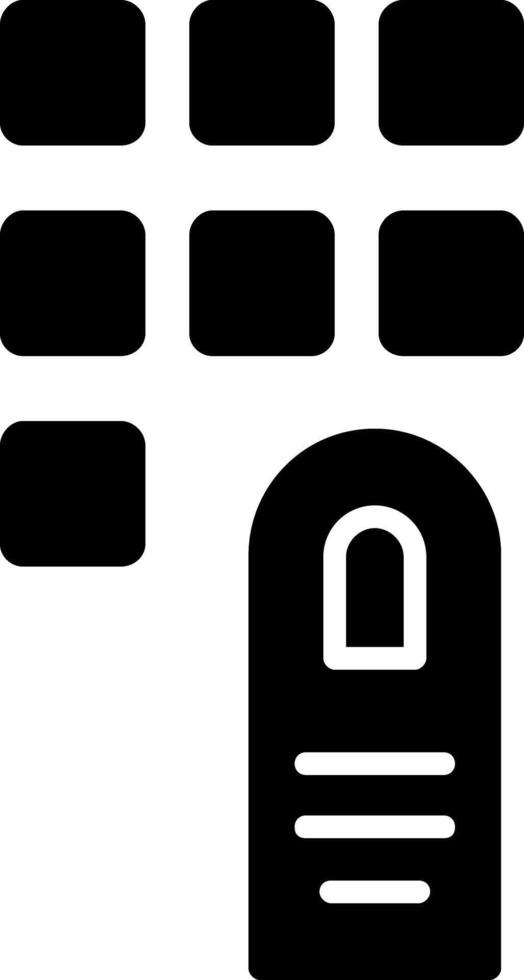 cadran glyphe icône vecteur