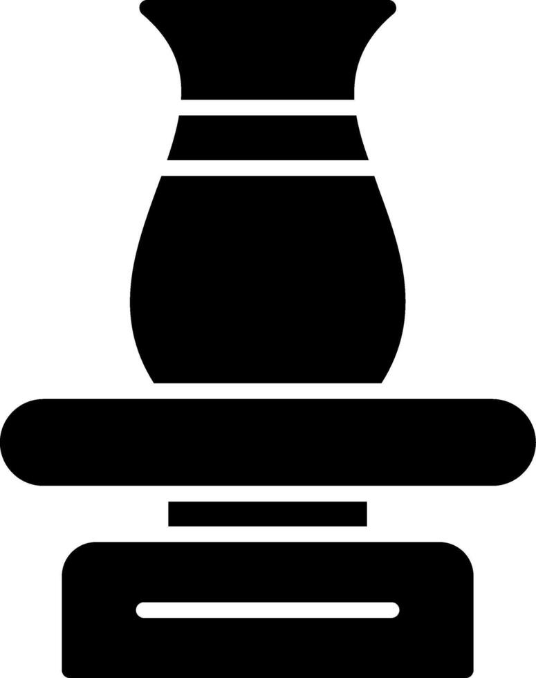 céramique glyphe icône vecteur