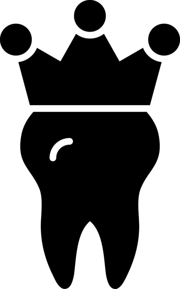icône de glyphe de couronne vecteur