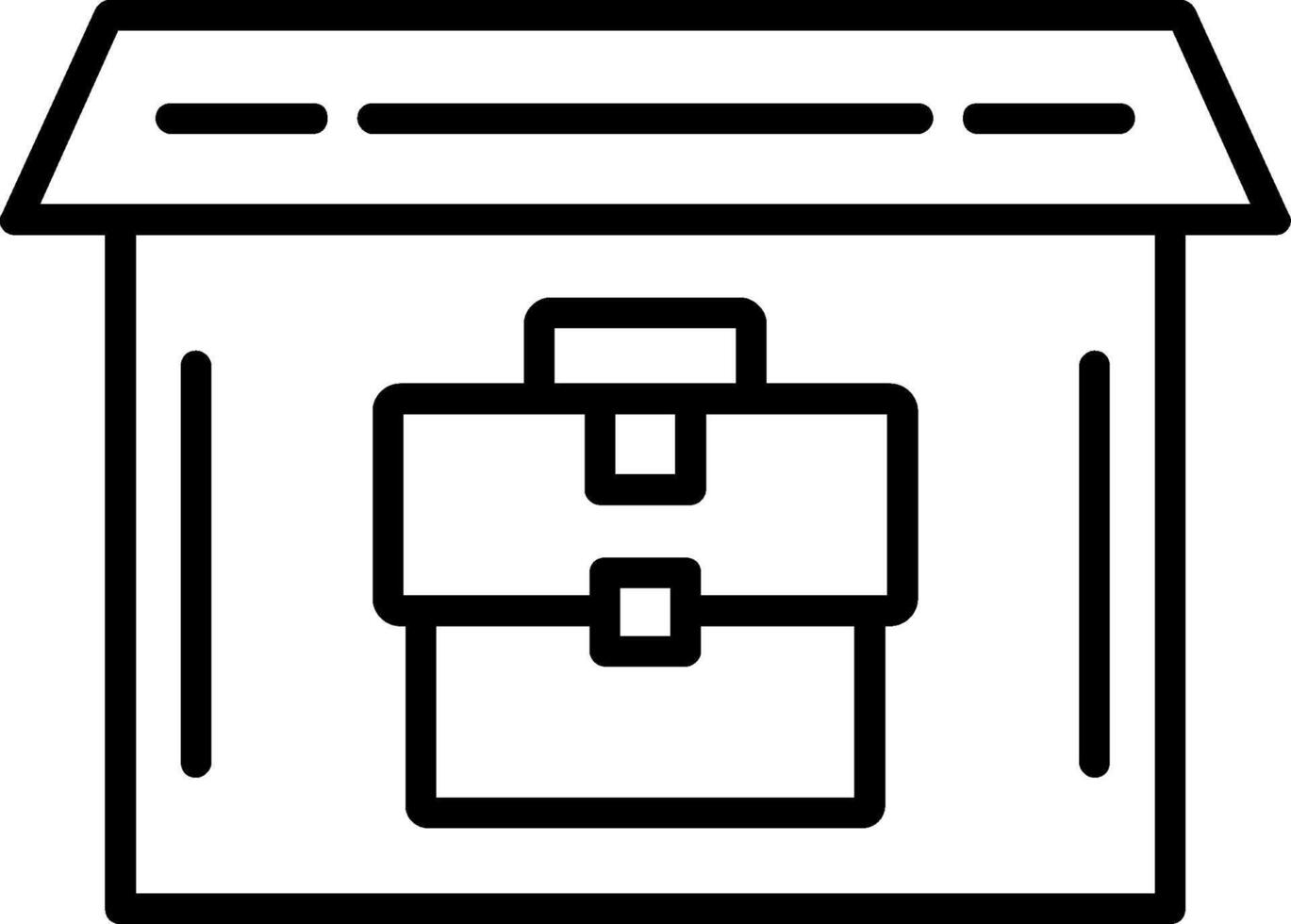 emploi centre ligne icône vecteur