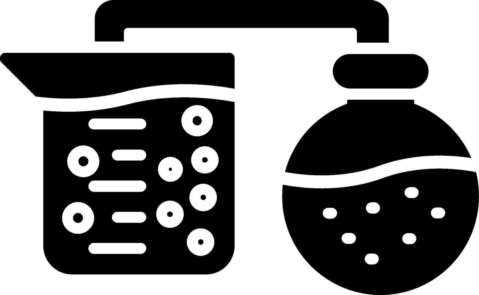 icône de glyphe de flacon vecteur