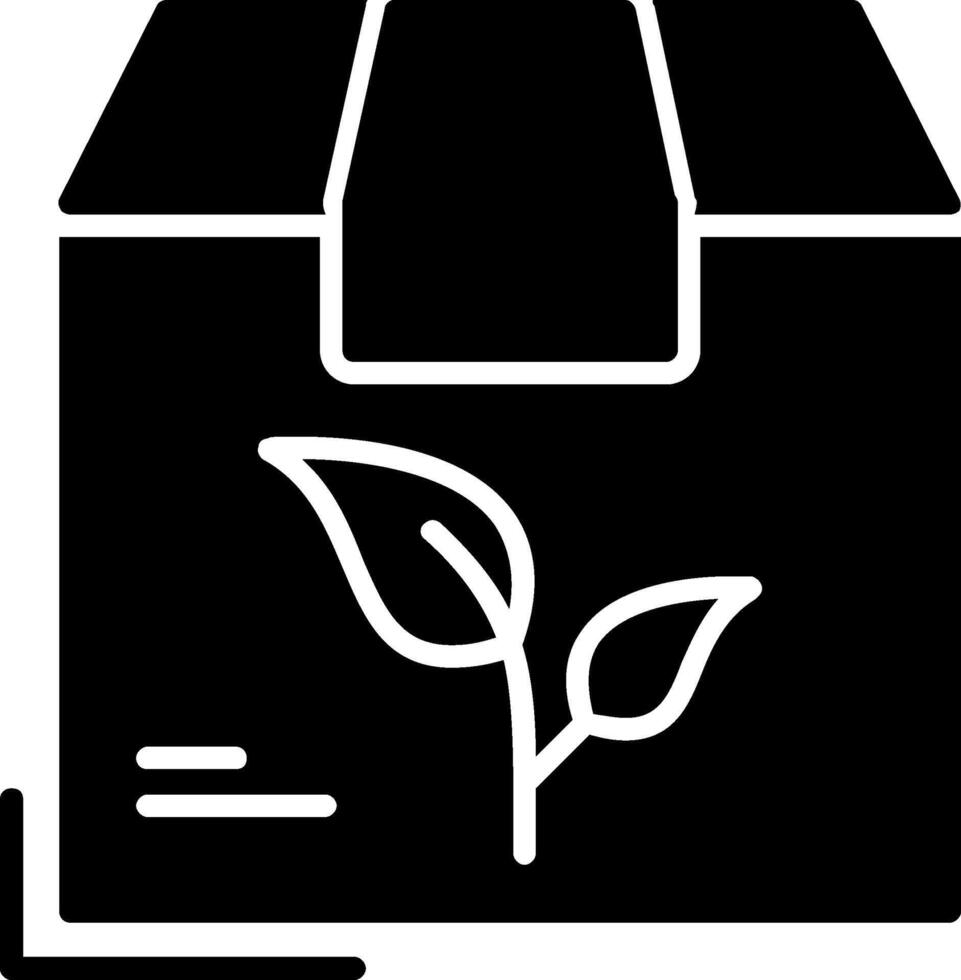 icône de glyphe de produit naturel vecteur