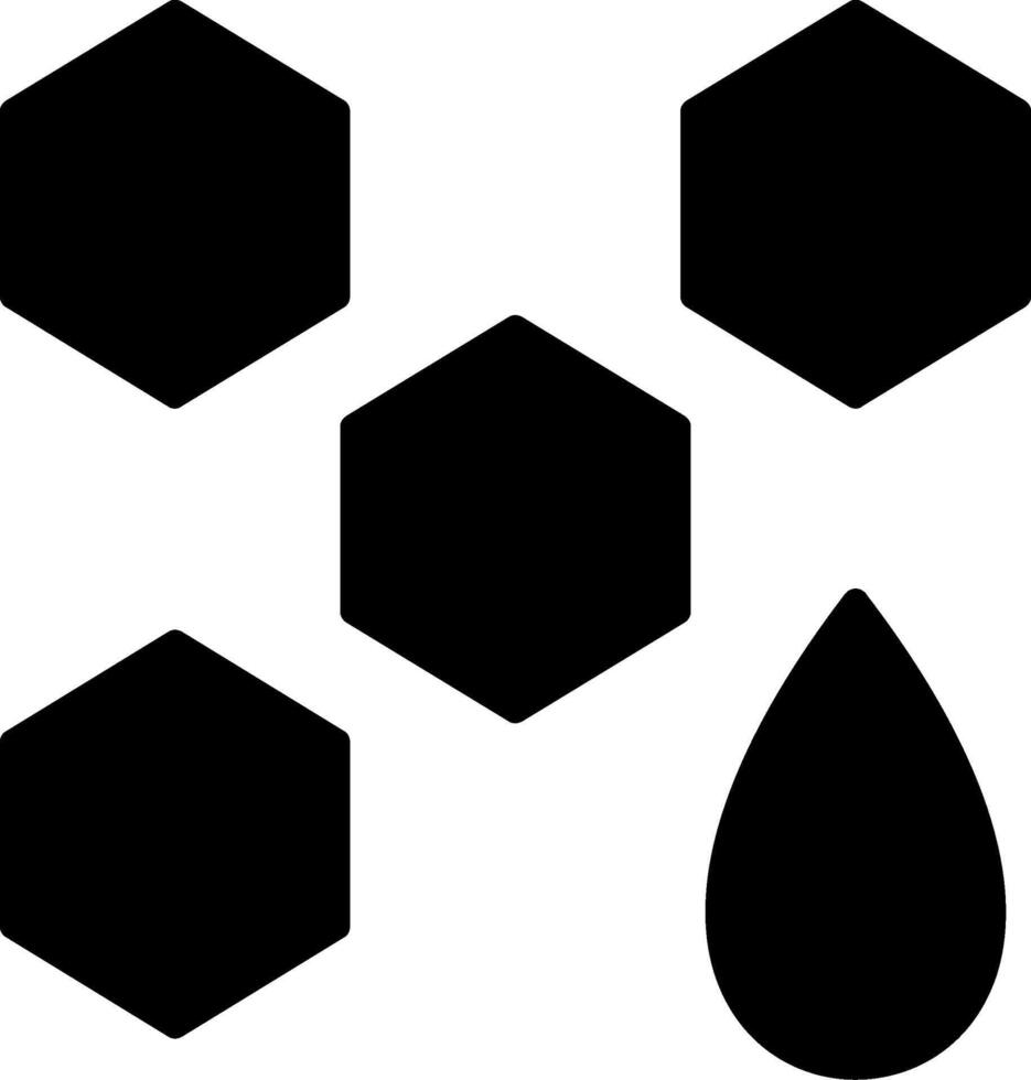 icône de glyphe de miel vecteur