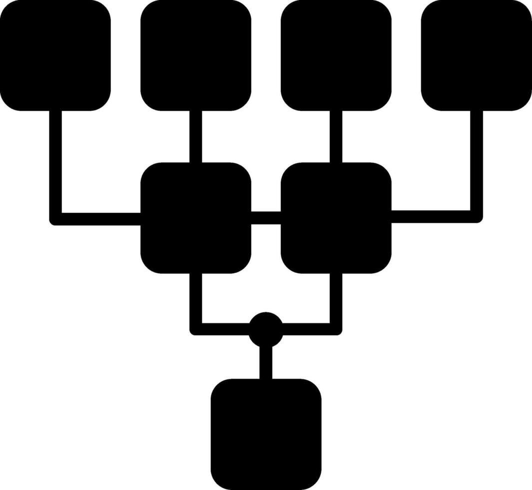 icône de glyphe de structure vecteur