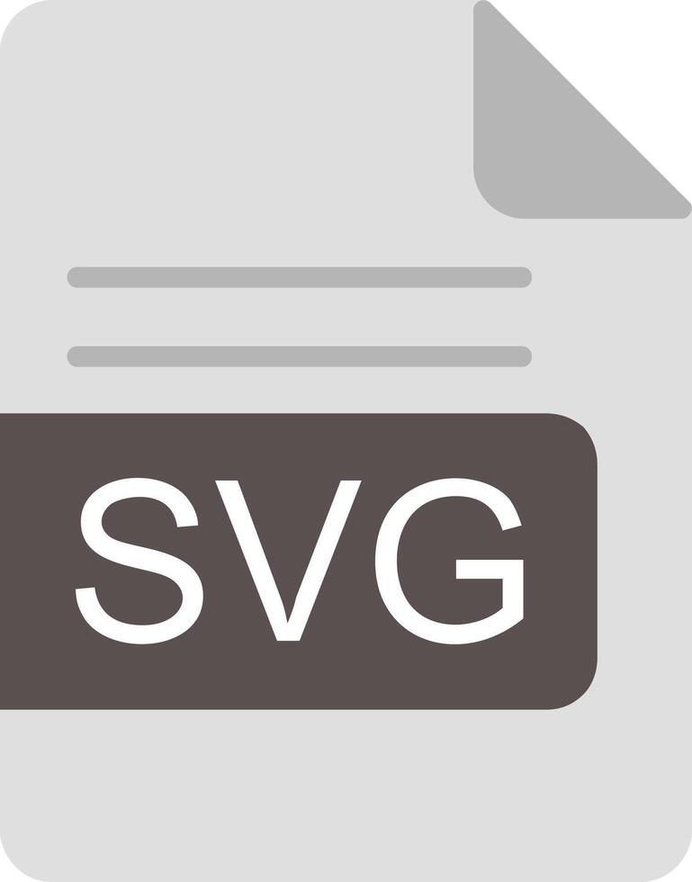 svg fichier format plat icône vecteur