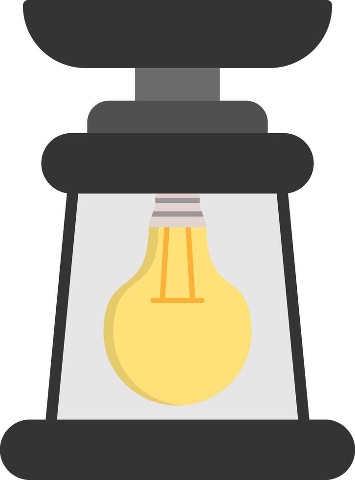 icône plate lanterne vecteur