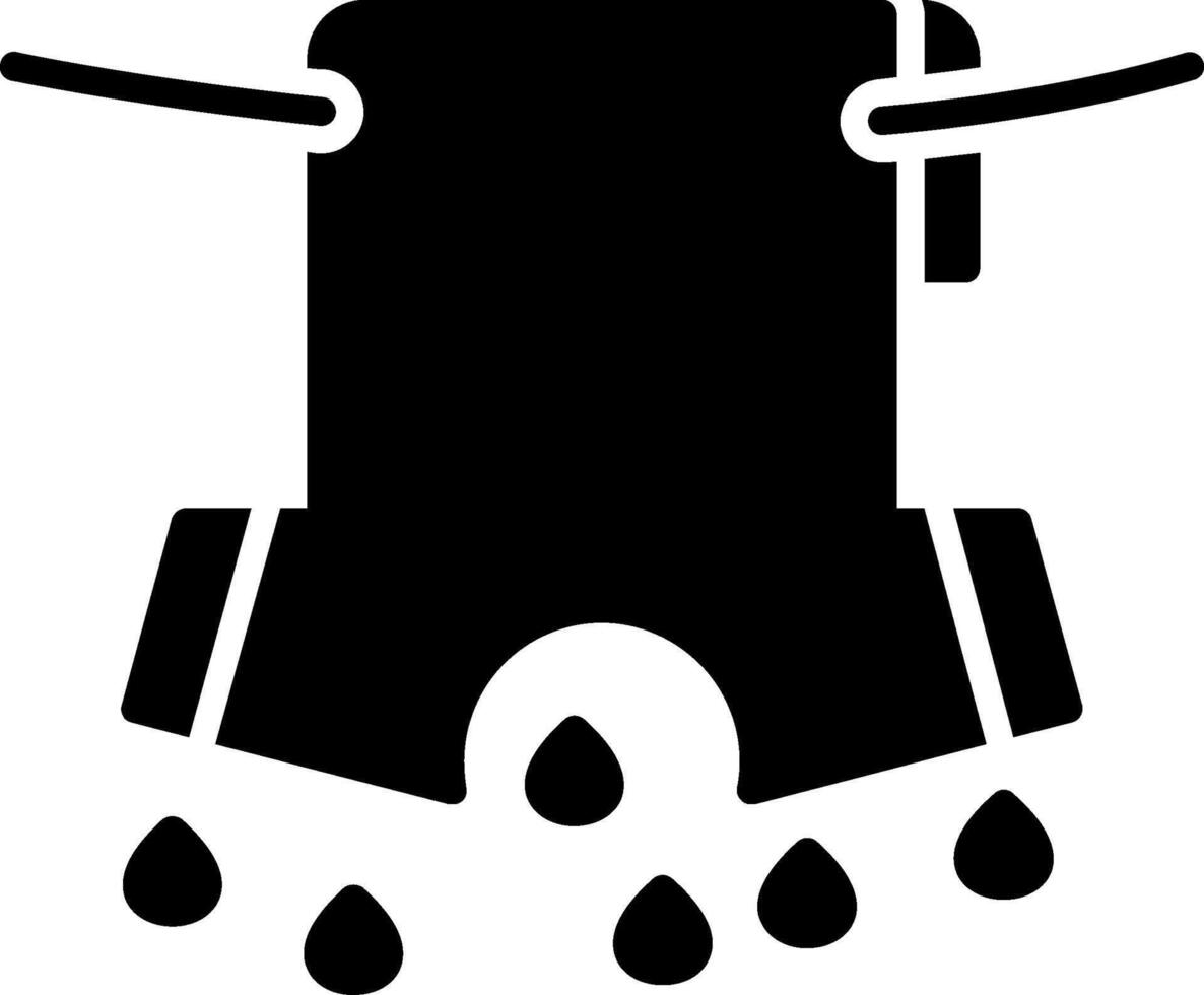 icône de glyphe de lessive vecteur
