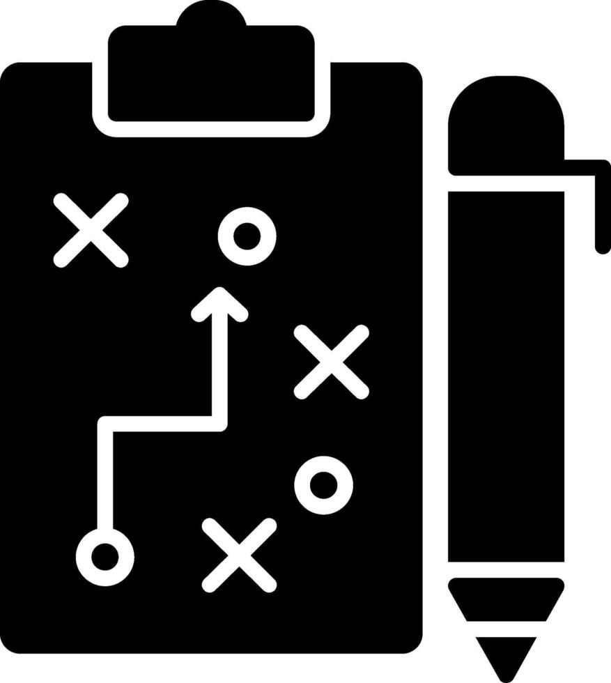 icône de glyphe de planification vecteur