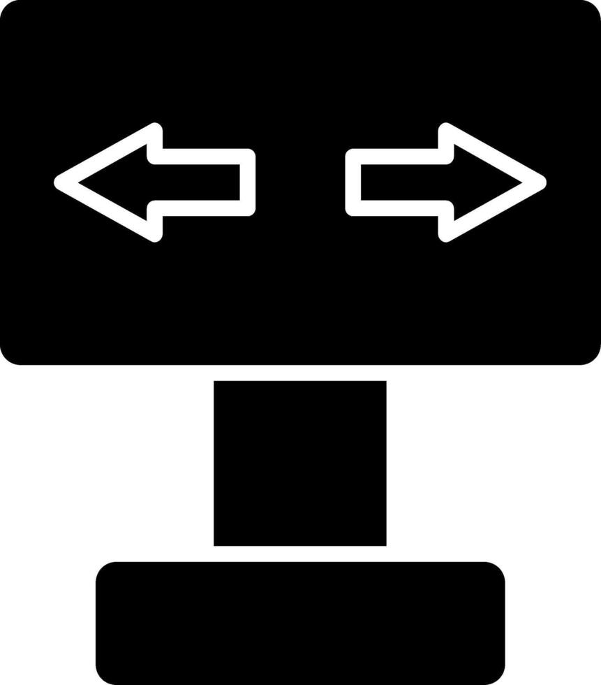 icône de glyphe de signalisation vecteur