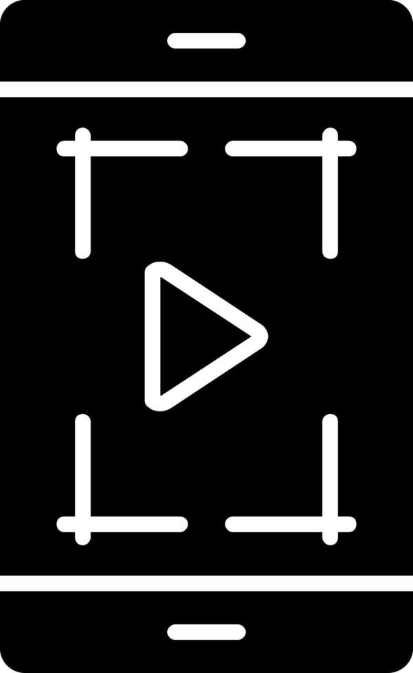 capture d'écran glyphe icône vecteur