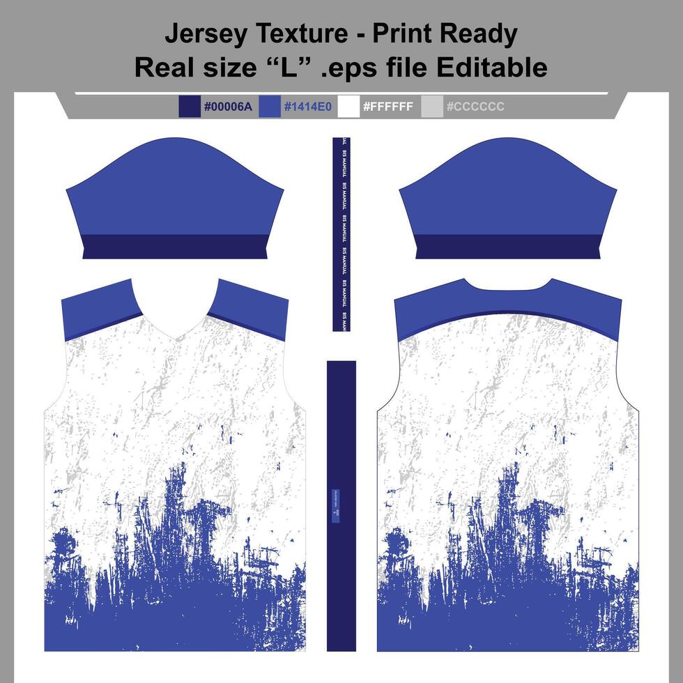 Contexte conception pour sublimation sport Jersey vecteur