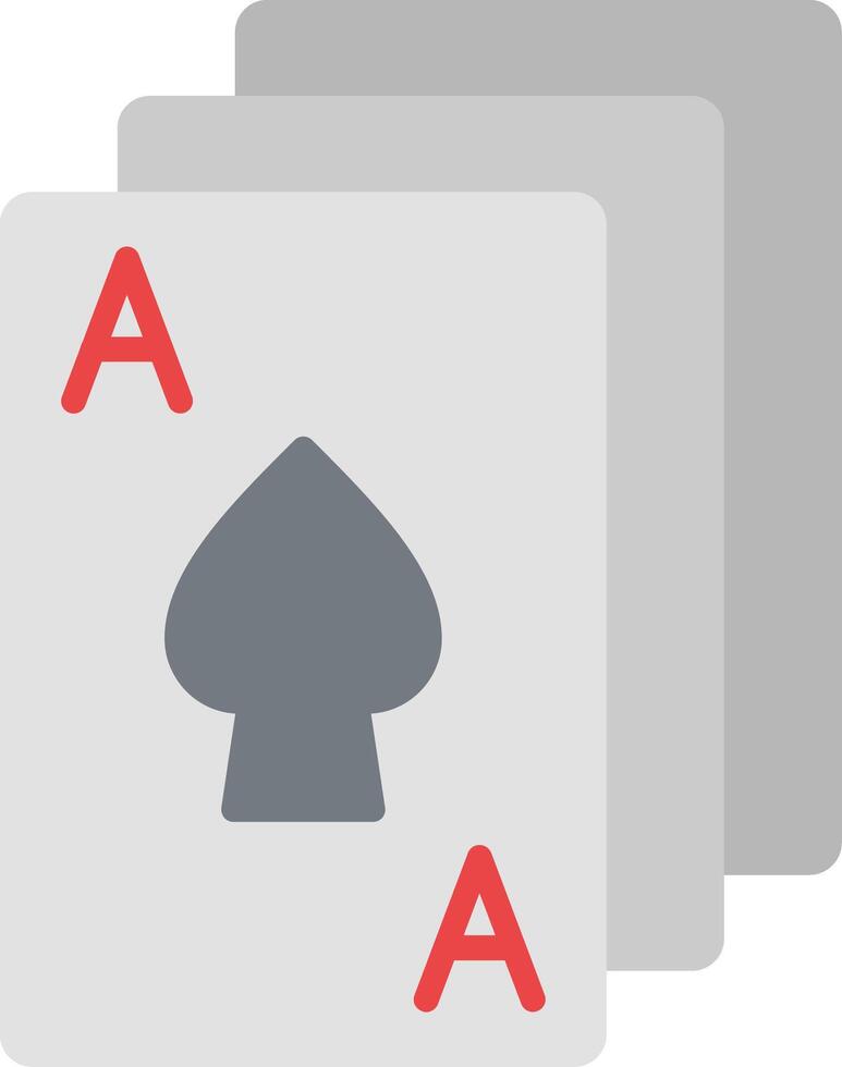 icône plate de poker vecteur