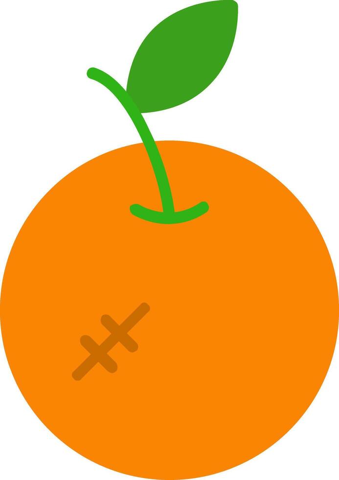 icône plate orange vecteur