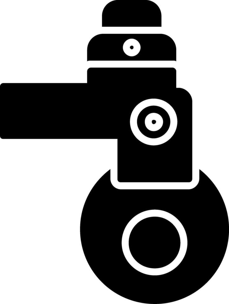 roulette glyphe icône vecteur
