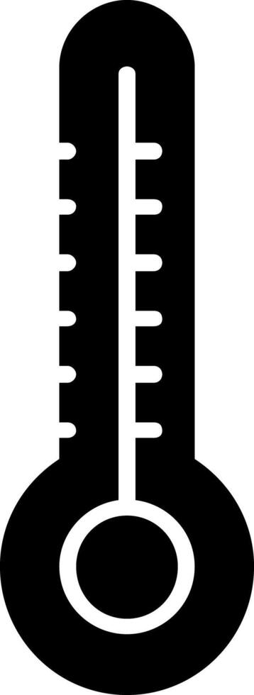 icône de glyphe de thermomètre vecteur