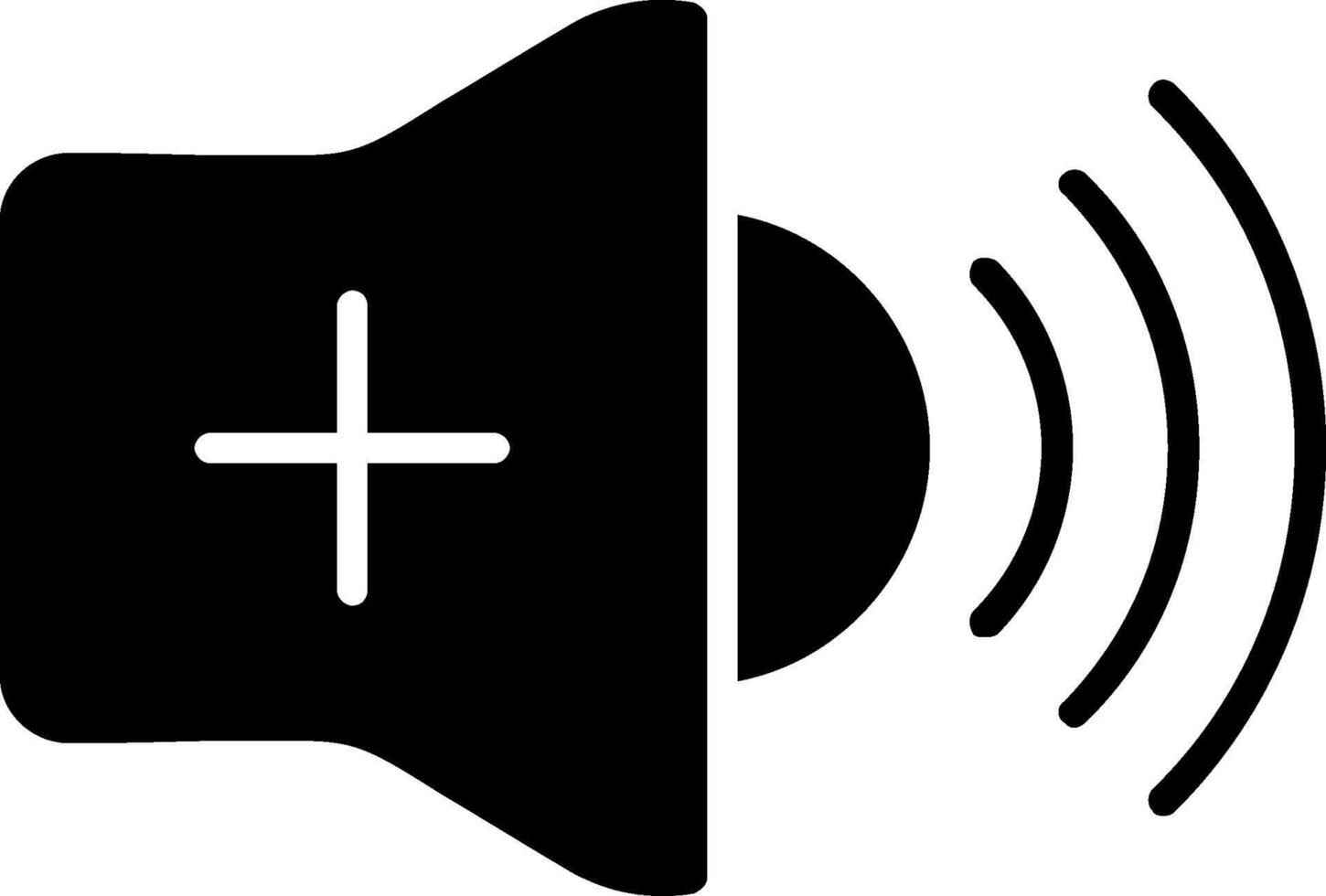 icône de glyphe de volume vecteur