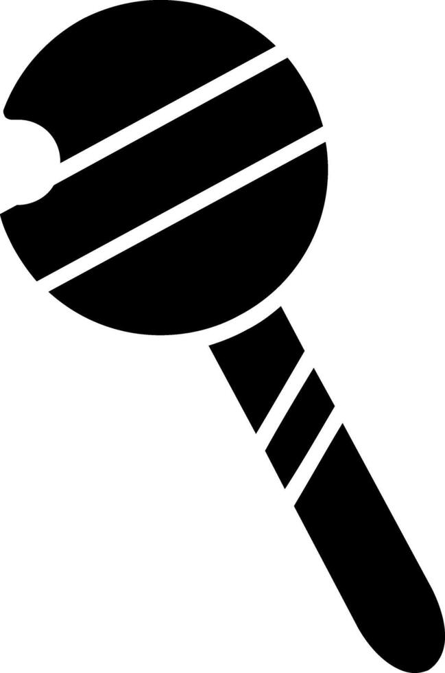 icône de glyphe de sucette vecteur