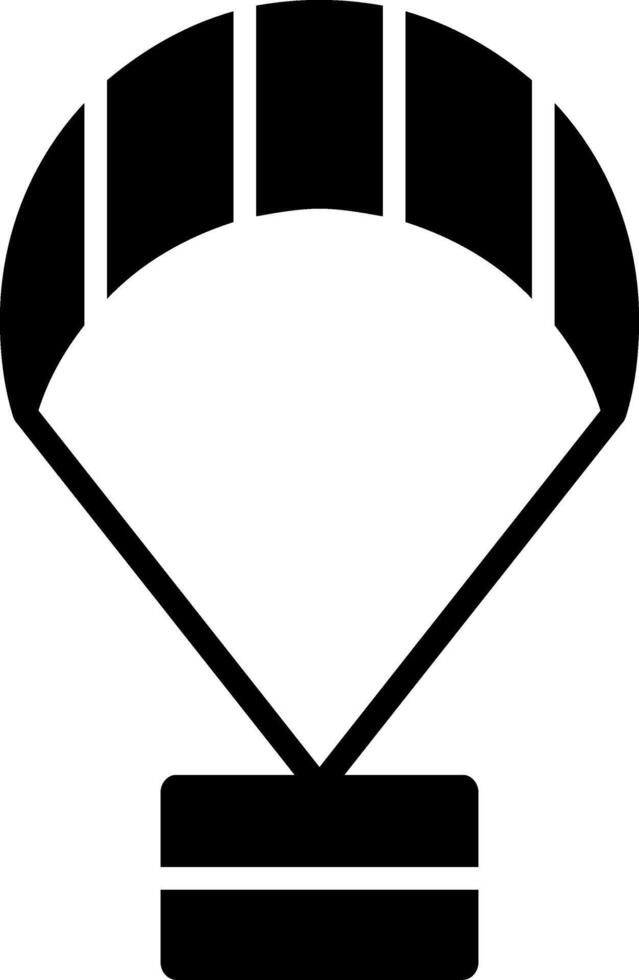 parapente glyphe icône vecteur