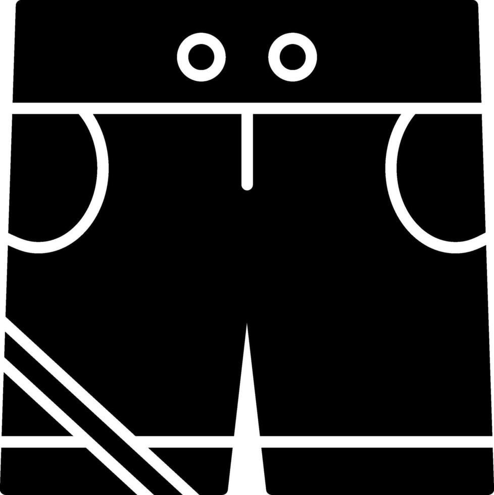 icône de glyphe de short vecteur