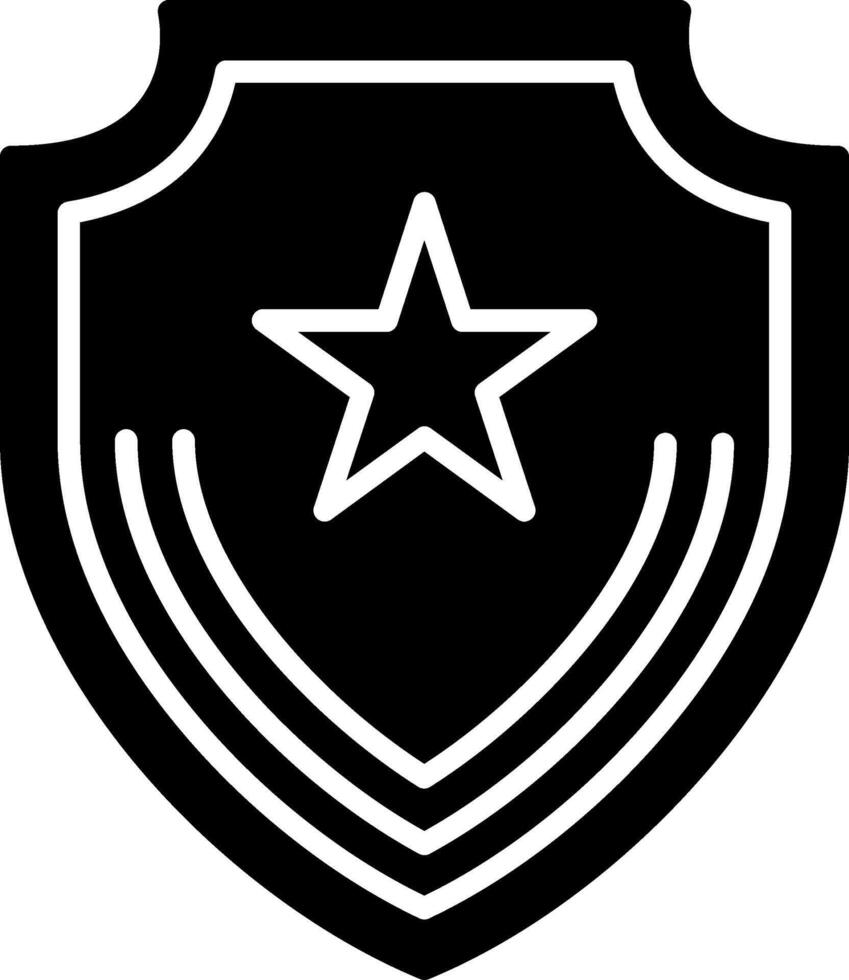 icône de glyphe de badge vecteur