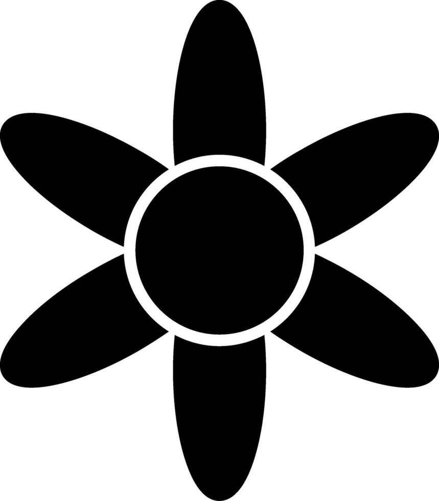 icône de glyphe d'amaryllis vecteur