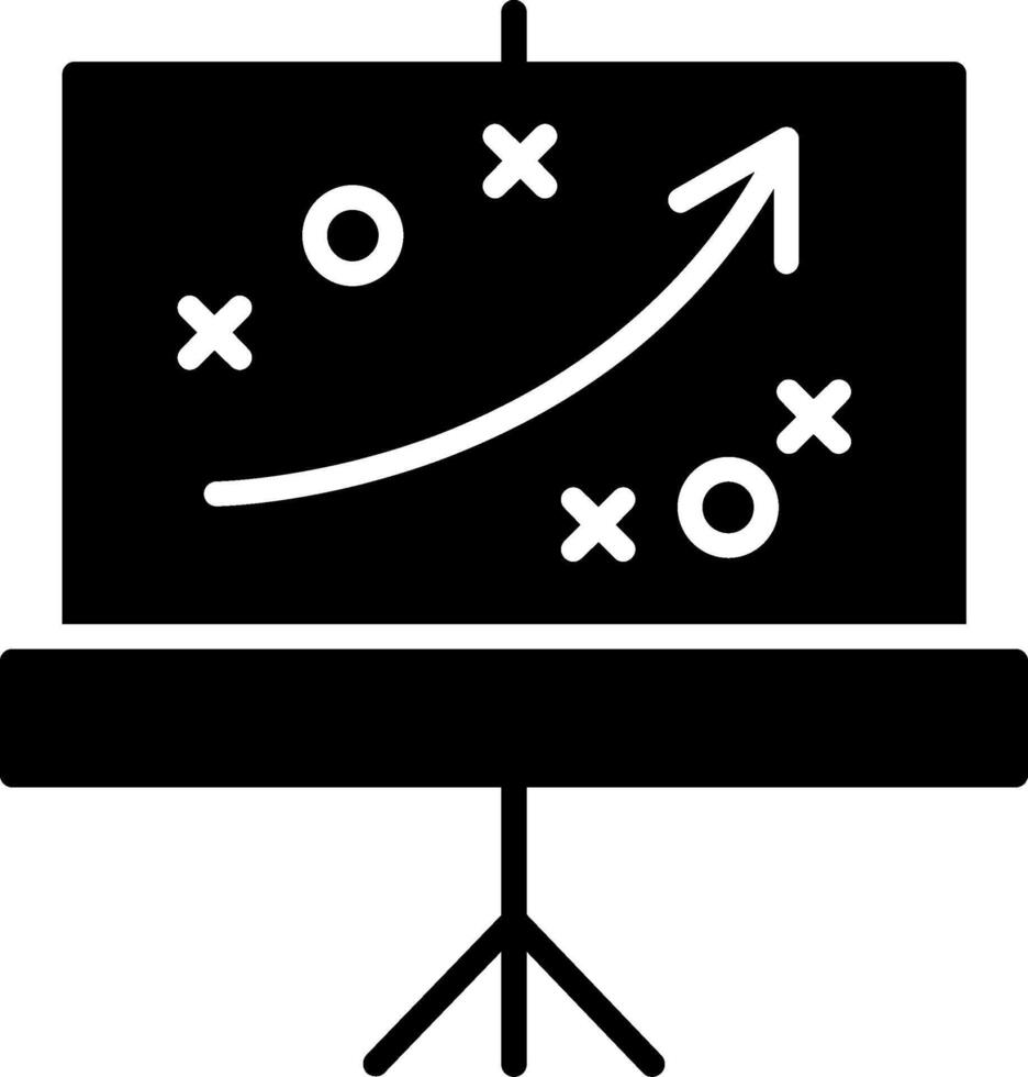 icône de glyphe de formation vecteur