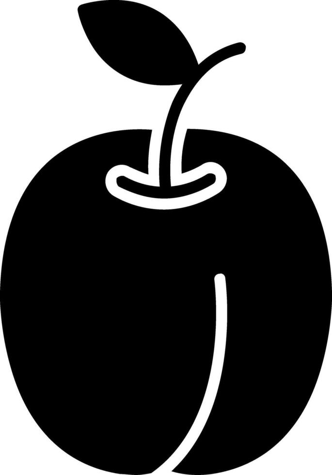 prunes glyphe icône vecteur