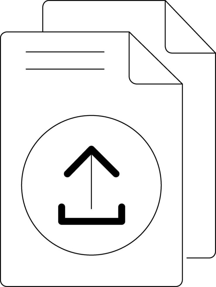 icône de ligne de téléchargement vecteur